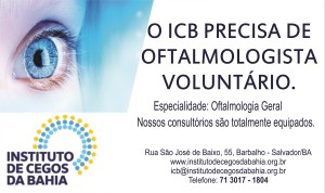 Campanha para oftalmologistas voluntarios